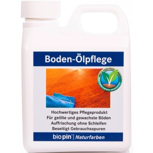 Biopin Boden-Ölpflege 1 l, Reiniger für Holz-, Kork- und Linoleumböden.