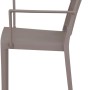 Siena Garden Stapelsessel Lane in Taupe, Gartenstuhl mit Armlehnen, 56x57x80 cm.