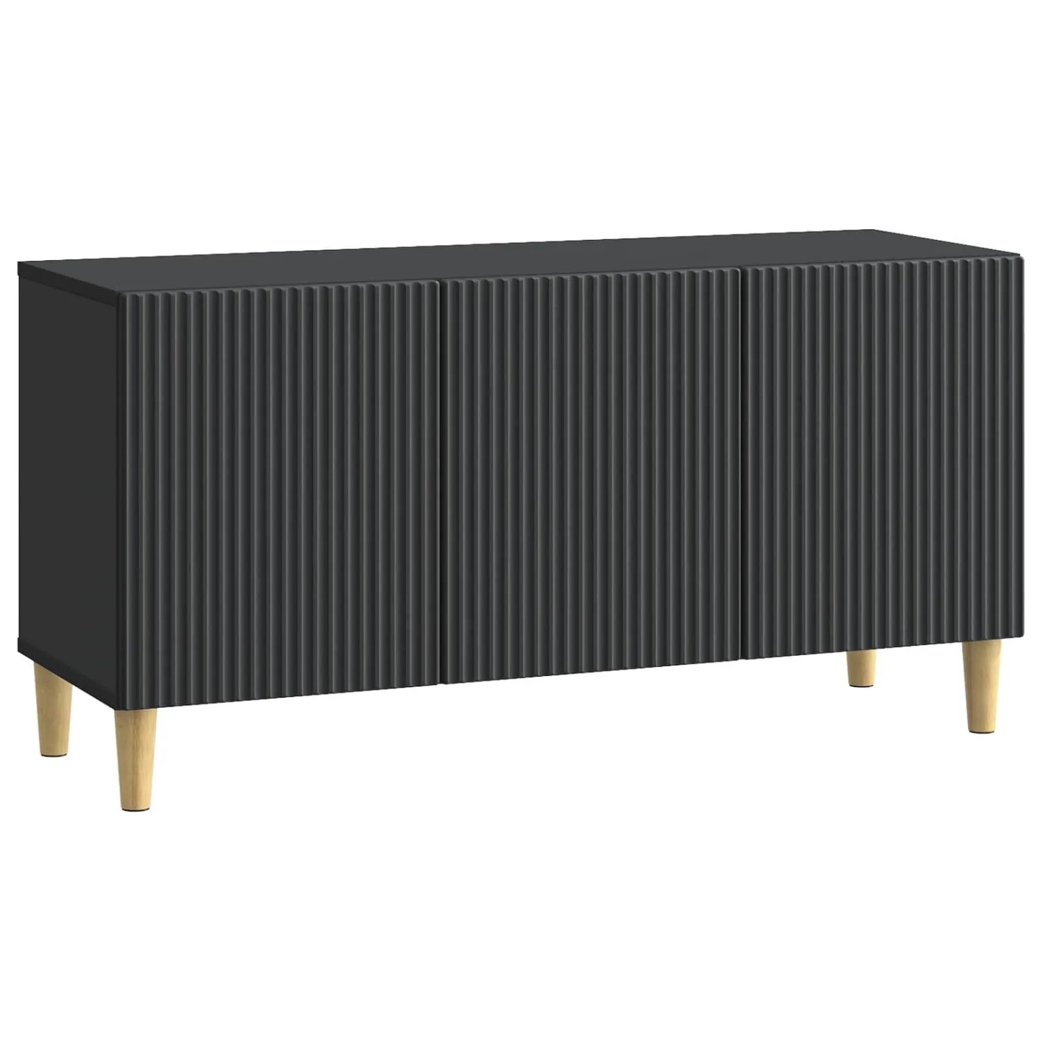 vidaXL TV-Schränk Schwarz 99 x 34,5 x 50 cm Holzwerkstoff 894716