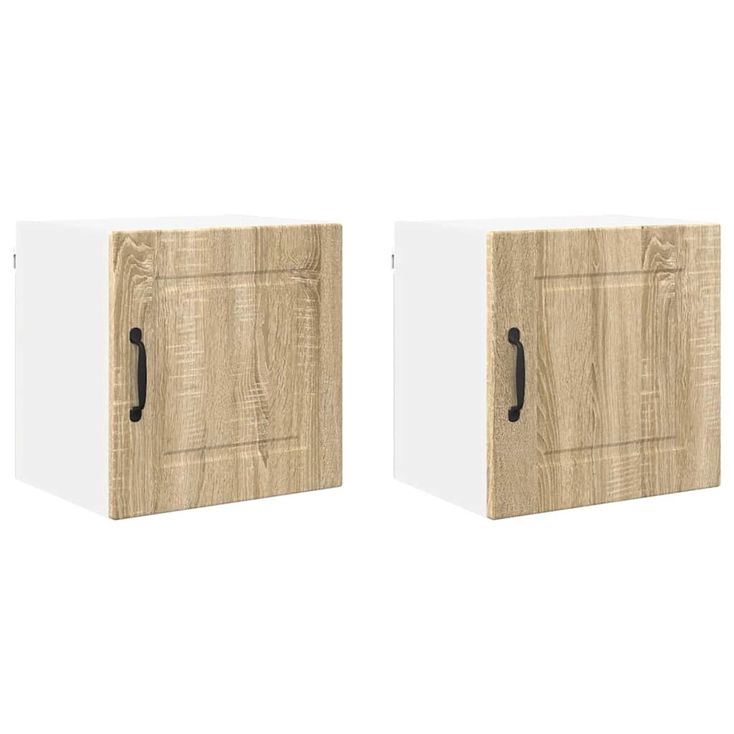 vidaXL Küchenwandschrank mit Regal 2 Stk Sonoma-Eiche 40 x 31 x 40 cm 88523 günstig online kaufen