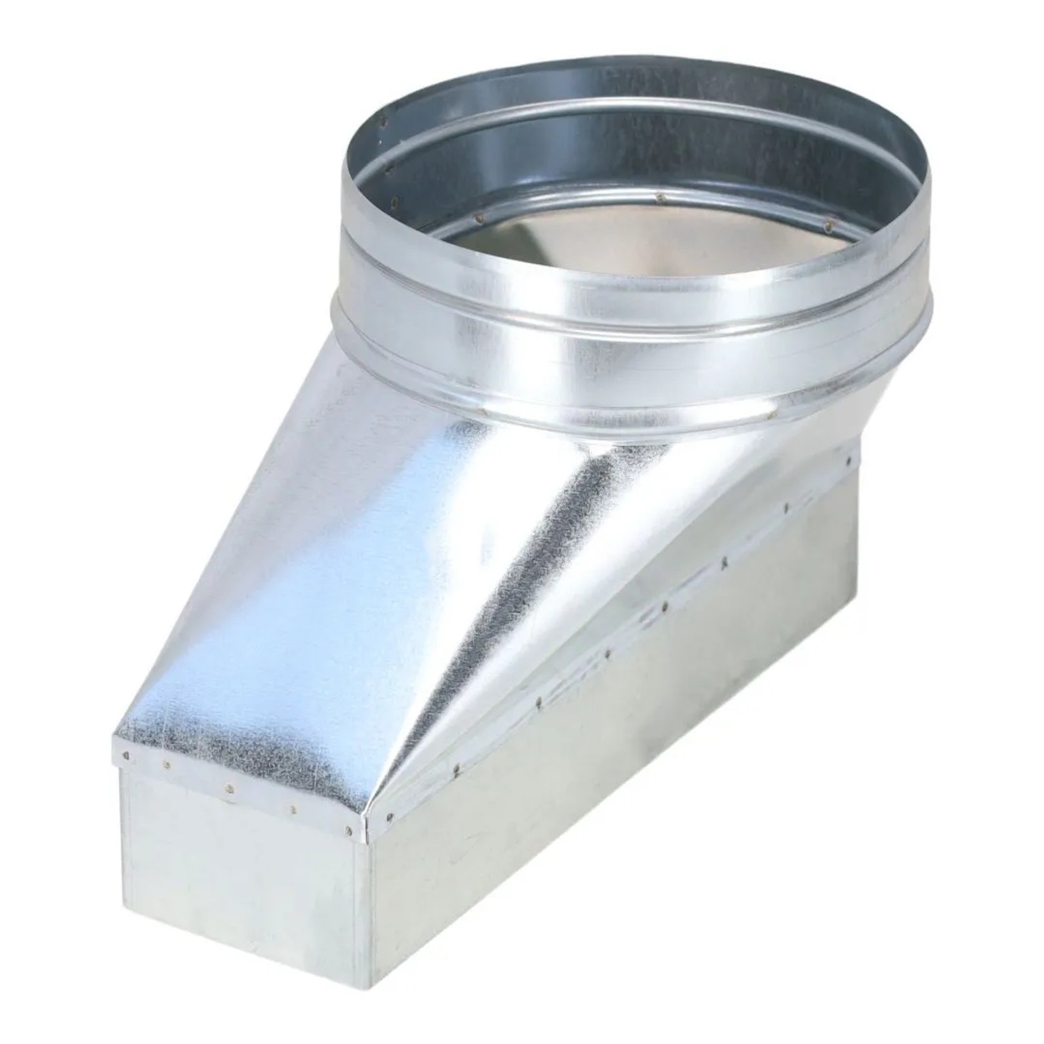 Subtiel Flachkanal Adapter 300 x 90 mm Auf Ø 180 mm Asymmetrisch