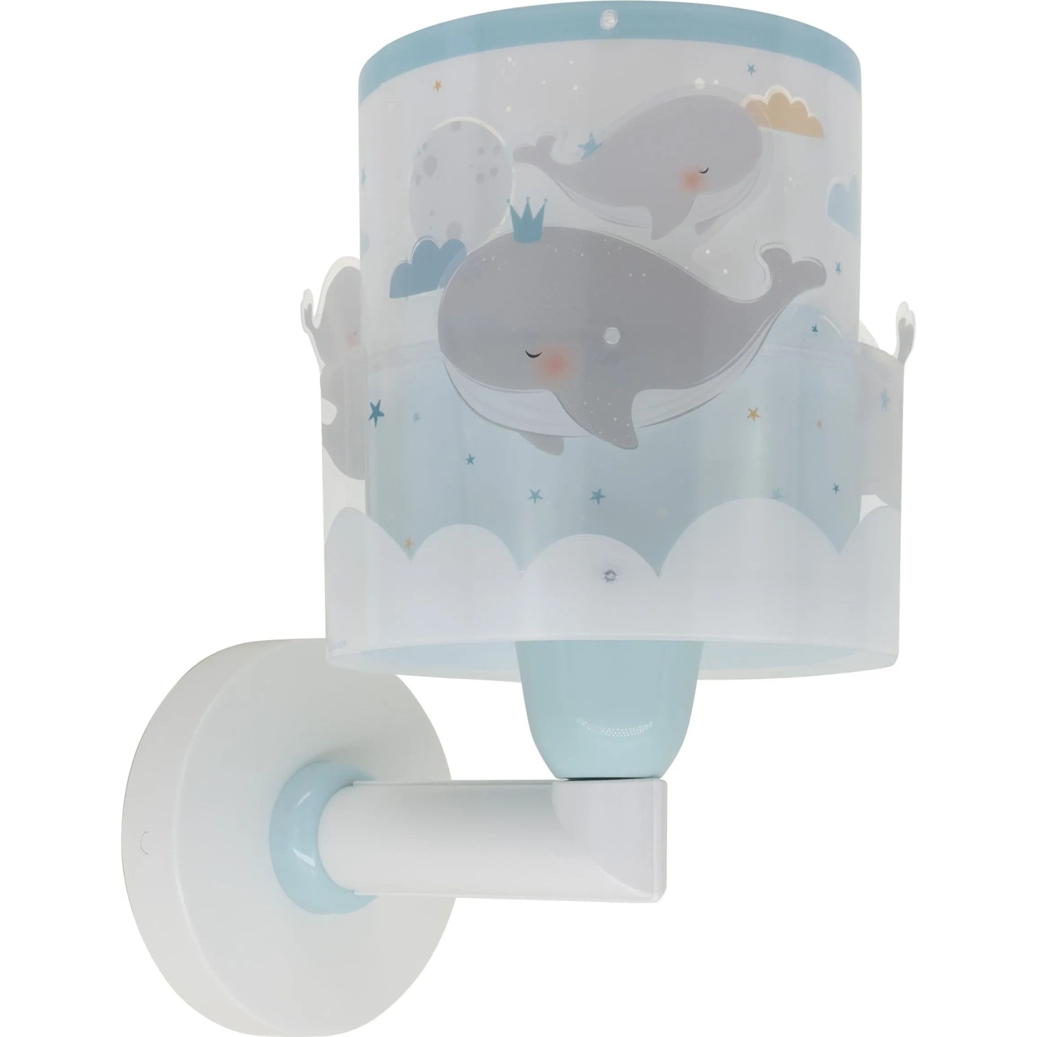 Dalber KinderWandleuchte Wale Blau