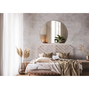 Tulup Wandspiegel Runder Spiegel Abgeschnitten 70x80 cm Runder Abgeschnittener Spiegel Design Spiegel Abgeschnitten Abgeschnittener Spiegel Badezimmer