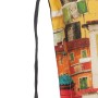 Beo Sitzauflage Tours 6er Set für Niedriglehner mit farbenfrohem Hausdesign.