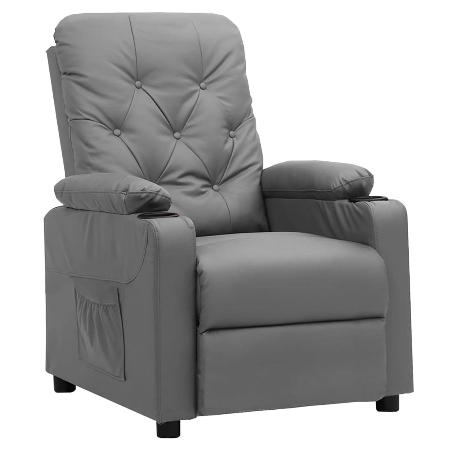 vidaXL Relaxsessel Grau Kunstleder 339126 günstig online kaufen