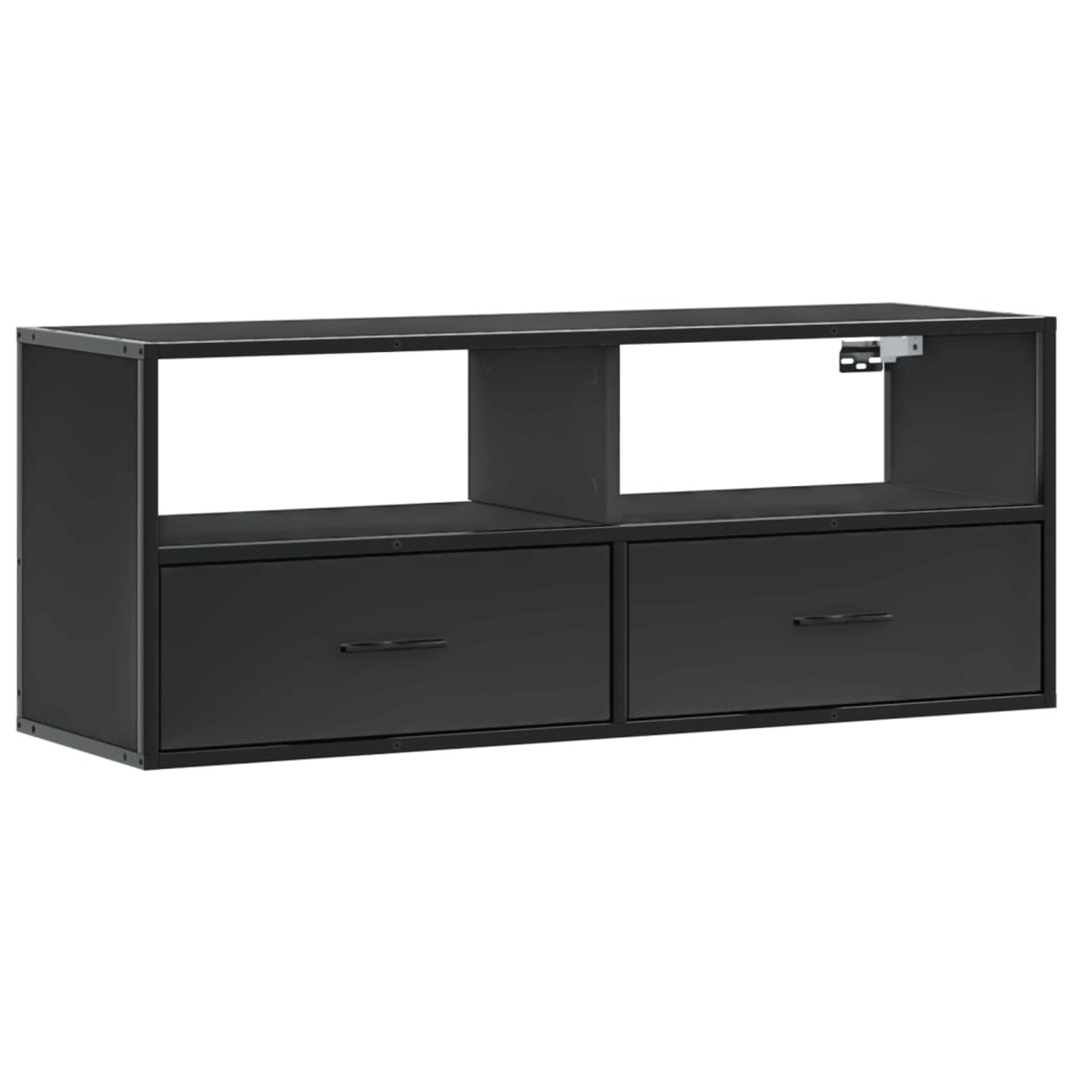 vidaXL TV-Schrank Schwarz 100x31x39,5 cm Holzwerkstoff und Metall 848929 günstig online kaufen