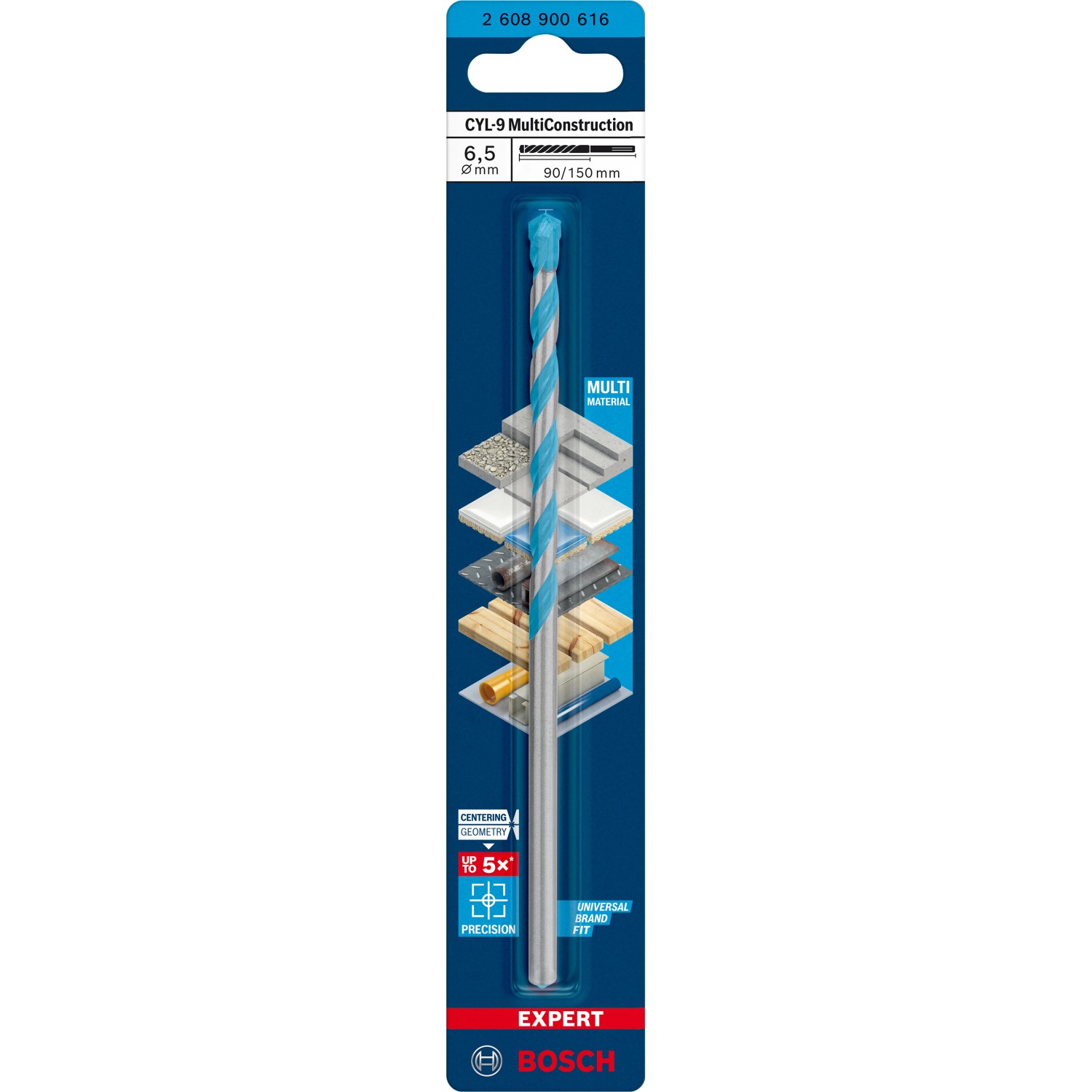 Bosch Expert Multi Construction Bohrer CYL-9 6,5 mm x 90 mm x 150 mm