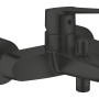 Grohe QuickFix Wannenbatterie Start, Einhandmischer in Schwarz für die Wandmontage.