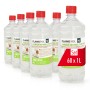 6er-Pack Flambiol Premium Brenngel, 1 Liter Flaschen für Kamine und Öfen.