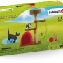 Schleich Farm World Spielset: Katzen, Kratzbaum, Häuschen, Napf und Zubehör. Ideal als Geschenk.