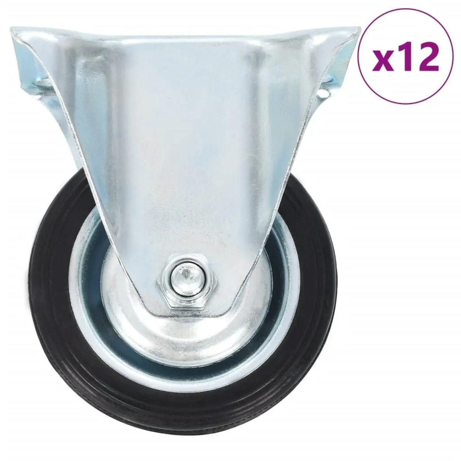 vidaXL 12 Stk Bockrollen 75 mm 277937