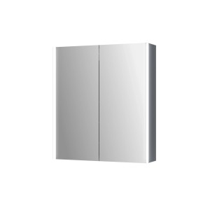 Jokey Spiegelschrank CantALU, 67x73,5 cm, mit zwei Spiegeltüren und Aluminiumrahmen.