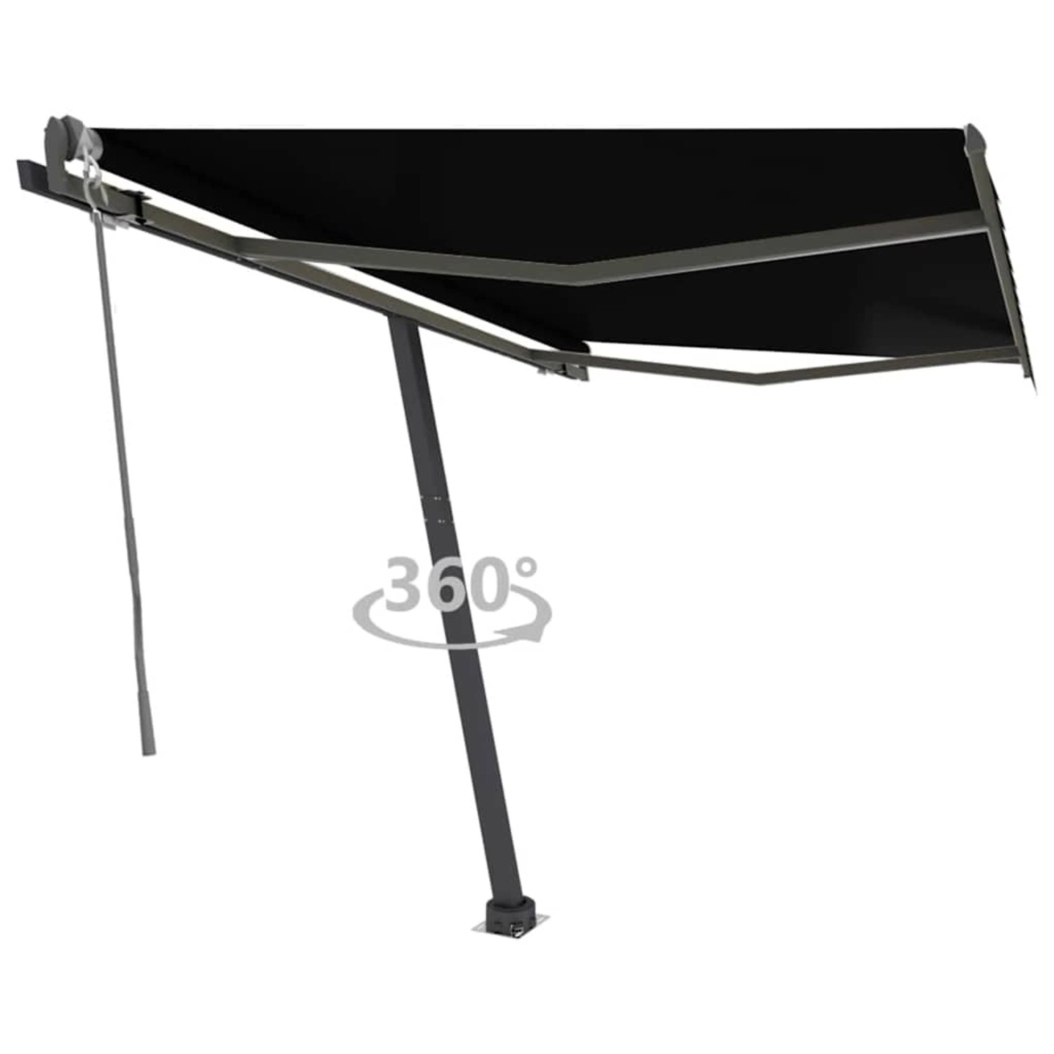 furnicato Standmarkise Automatisch 350x250 cm Anthrazit günstig online kaufen
