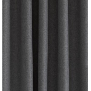 Blickdichter, grauer Fenstervorhang Allen Graphit mit verdeckten Schlaufen.