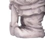 DELUKE Gartenfigur THEO, Zwerg in Weiß, 39 cm, Gartendeko für den Außenbereich.