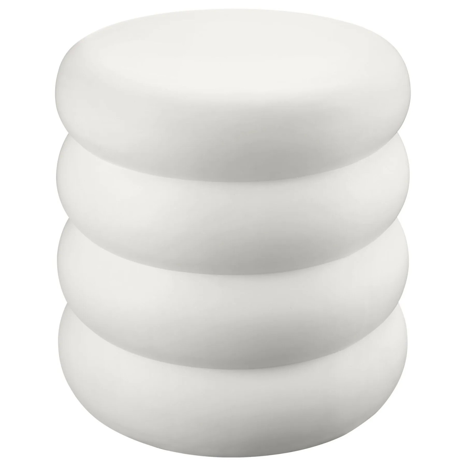 Tectake Beistelltisch Adina Rund  Im Chubby Design Wetterfestes Magnesiumoxid Keine Angabe 45 x 45 x 46 cm Creme
