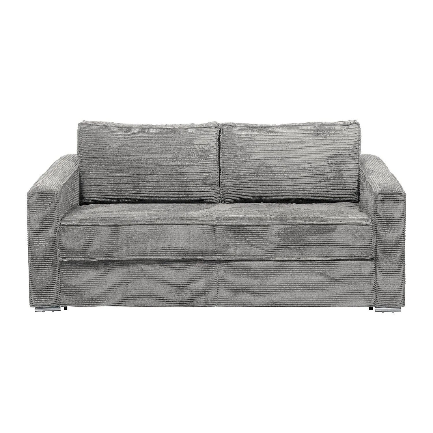 Vente-unique Schlafsofa Loreto Hellgrau 215 cm