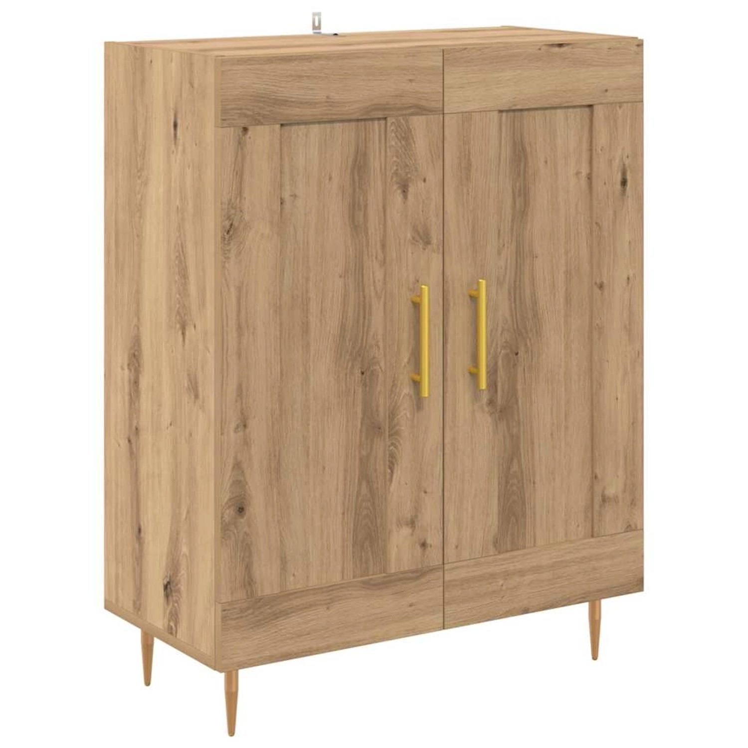 vidaXL Sideboard Artisan-Eiche 69,5 x 34 x 90 cm Verbundholz und Eisen 8815 günstig online kaufen