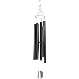Nature´s Melody Klangspiel Aureole, 91 cm, schwarz, aus Aluminium für Garten & Terrasse.
