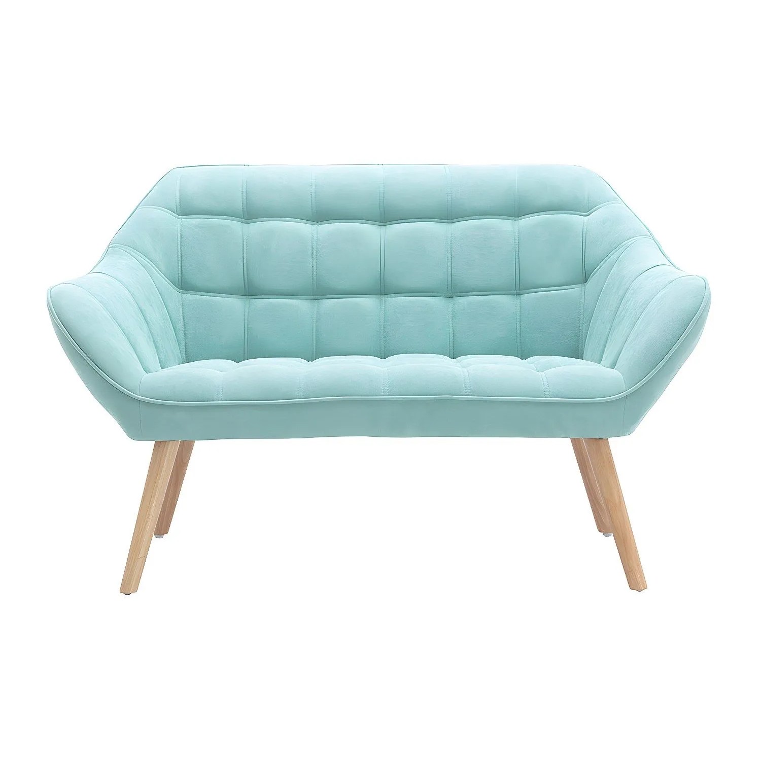 Vente-unique Sofa Ohne Schlafmöglichkeit Caserta Mandelgrün 127 cm