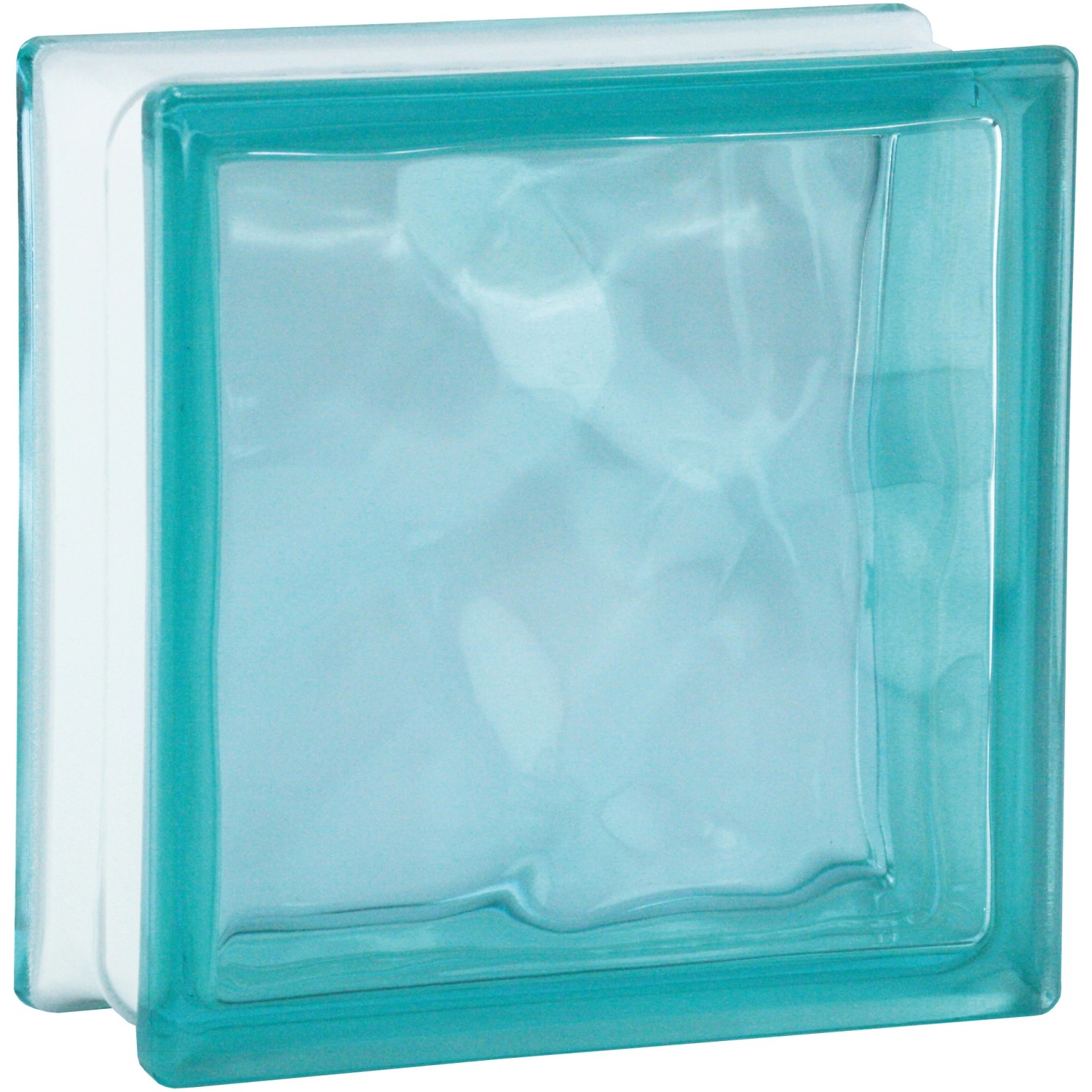 BM Glasstein Wolke Türkis 19 cm x 19 cm x 8 cm