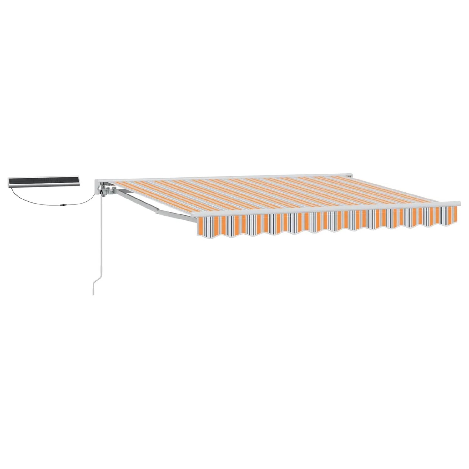 vidaXL Elektrische Ausziehbare Markise Blau und Orange 3,5 x 2,5 m 3421798