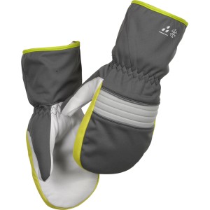 OX-ON Winterhandschuh Supreme 3602, grau/weiß/gelb, Gr. 11, gefütterter Fausthandschuh für kalte Tage.