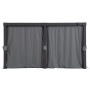 Grauer Sunjoy Vorhang für Matterhorn Multi-Pergola 306x406 cm. Sichtschutz und Wetterschutz für Terrasse.