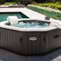 Intex PureSpa Octagon aufblasbarer Whirlpool mit Salzwassersystem, 201x71 cm.