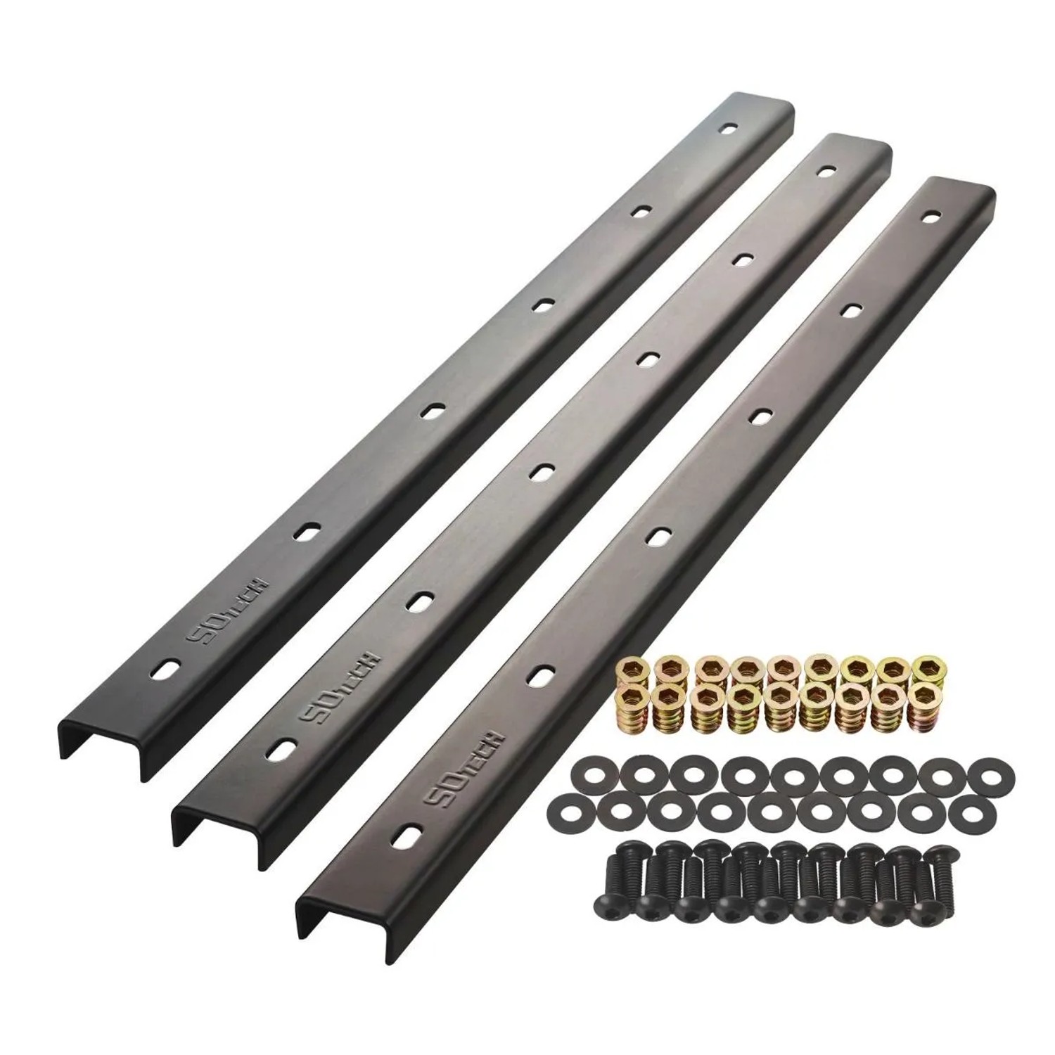 SOTECH 3 Stück Gratleisten U-Form 800 x 40 x 20 mm Vintage Look für Tischplatten