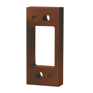 Braune Basi Distanzplatte (2 mm) zur optionalen Anpassung für PR 800/900 Panzerriegel.