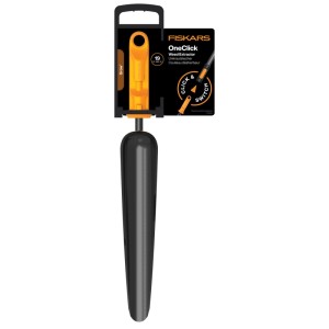 Fiskars Unkrautstecher OneClick, orange-schwarz, für Kombisysteme.