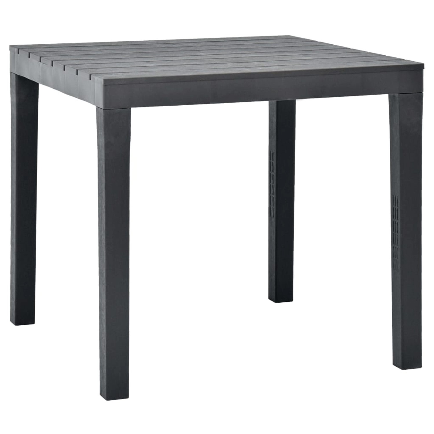 vidaXL Gartentisch Anthrazit 78x78x72 cm Kunststoff 48784 günstig online kaufen