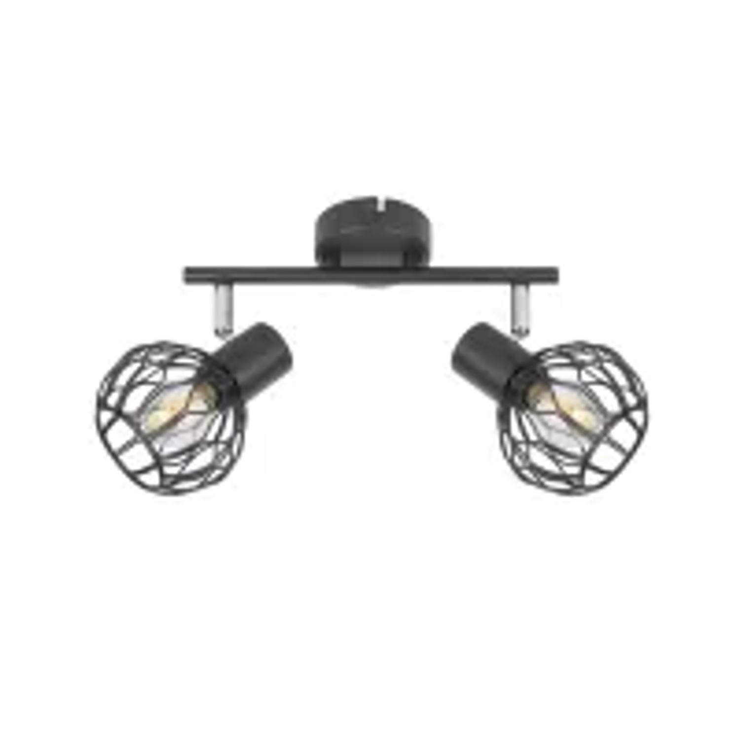 Nettlife Deckenstrahler aus Metall L 10cm Schwarz