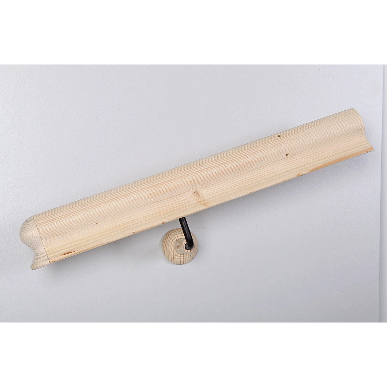 Handlaufkonsole Schwarz mit Fichtenrosette - Zubehör 2er Set günstig online kaufen