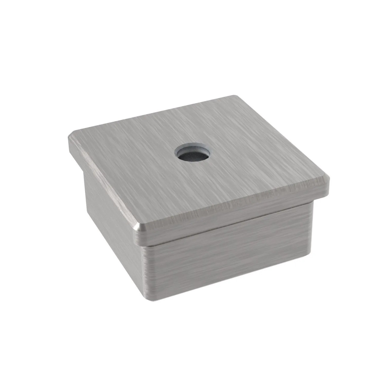 FeNau Endkappe Für Rohr 40x40x2 mm Zum Kleben Mit M8 V2A
