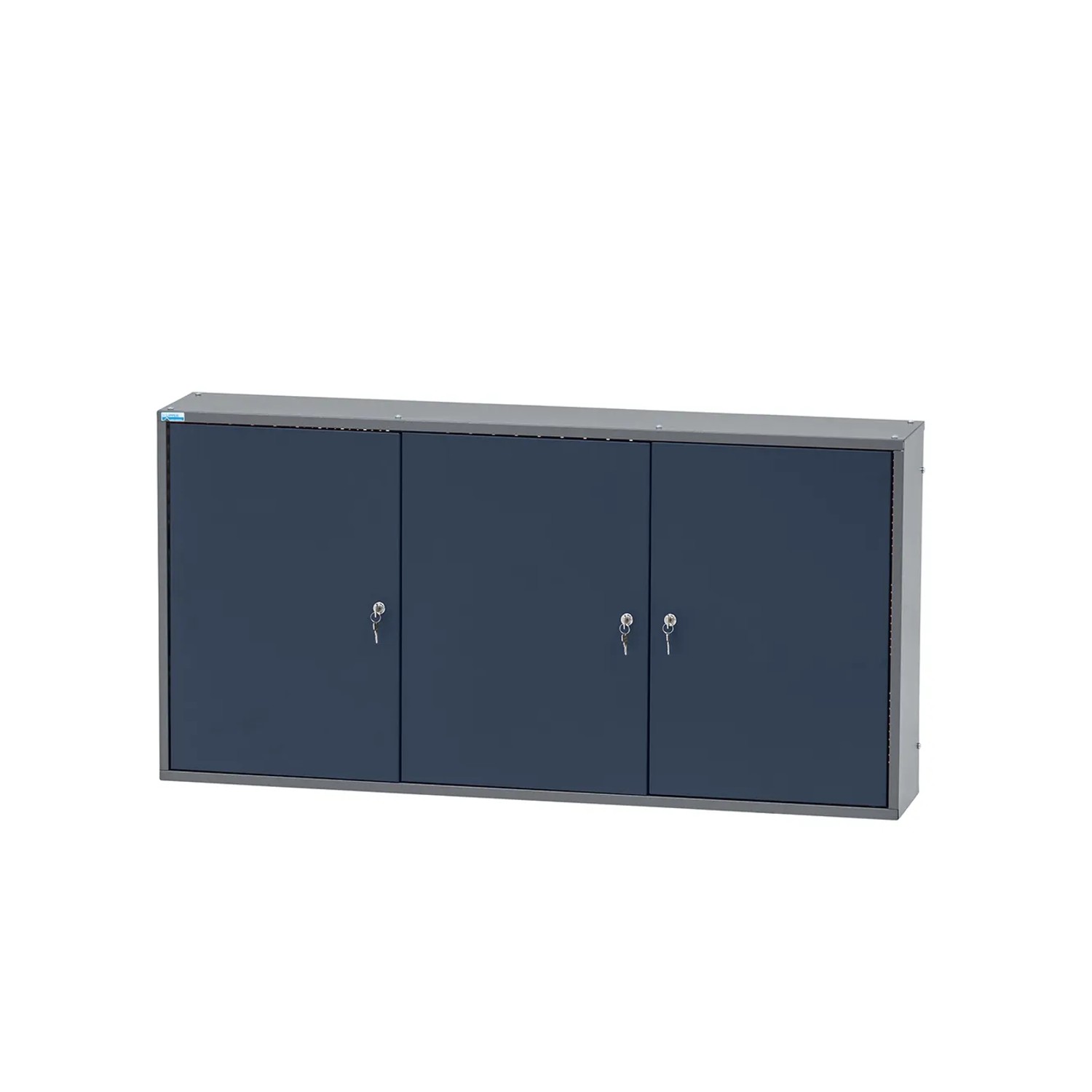 Küpper Hängeschrank 3-Türig mit 4 Fachböden 60 x 120 x 20 cm Dunkelblau