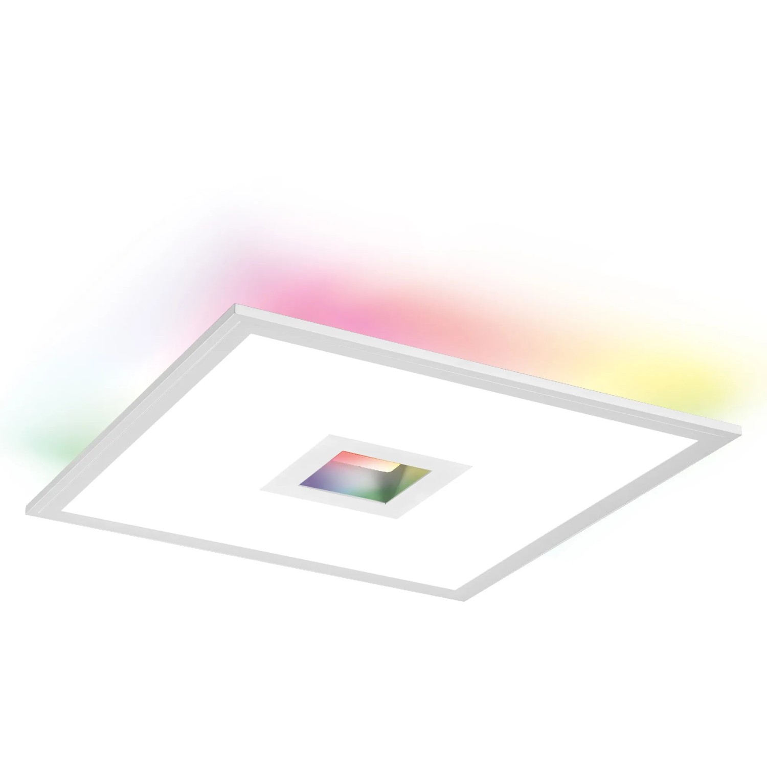 Ledvance Smart+ WiFi Panelleuchte Planon Plus, quadratisch, mit Farbwechsel und Rücklicht.