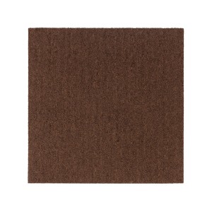 Dunkelbraune KARAT Teppichfliese Moscow meliert, 50x50 cm, pflegeleicht und robust.