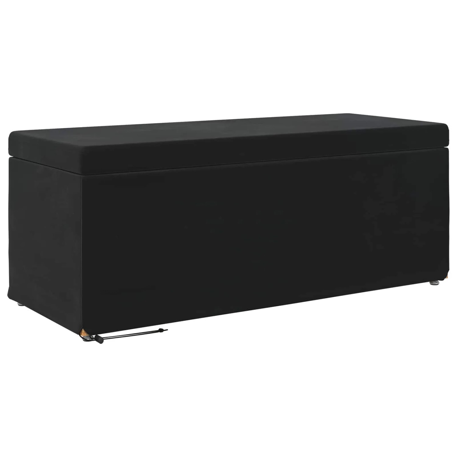 vidaXL Hocker Schwarz 101 x 41 x 40 cm Samt und Engineering Holz 876799