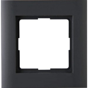 Kopp Abdeckrahmen Athenis, 1-fach, Anthrazit für Schalter und Steckdosen.