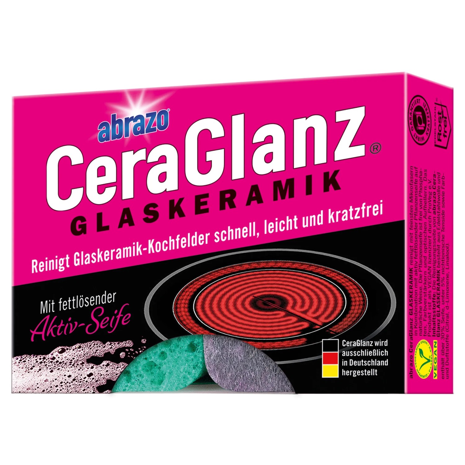 abrazo Schwämme CeraGlanz Glaskeramik 1 x 2 Stück