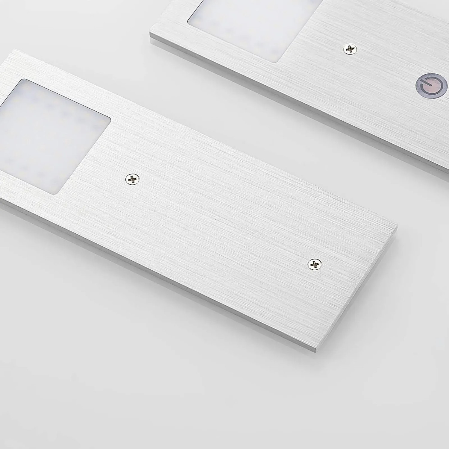 Arcchio LED Unterbauleuchten Nortra, 3er Set, Alu, dimmbar. Moderne Wohnzimmerleuchten.