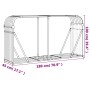 vidaXL Kaminholzunterstand, anthrazitfarben, 180x45x100 cm, aus verzinktem Stahl.