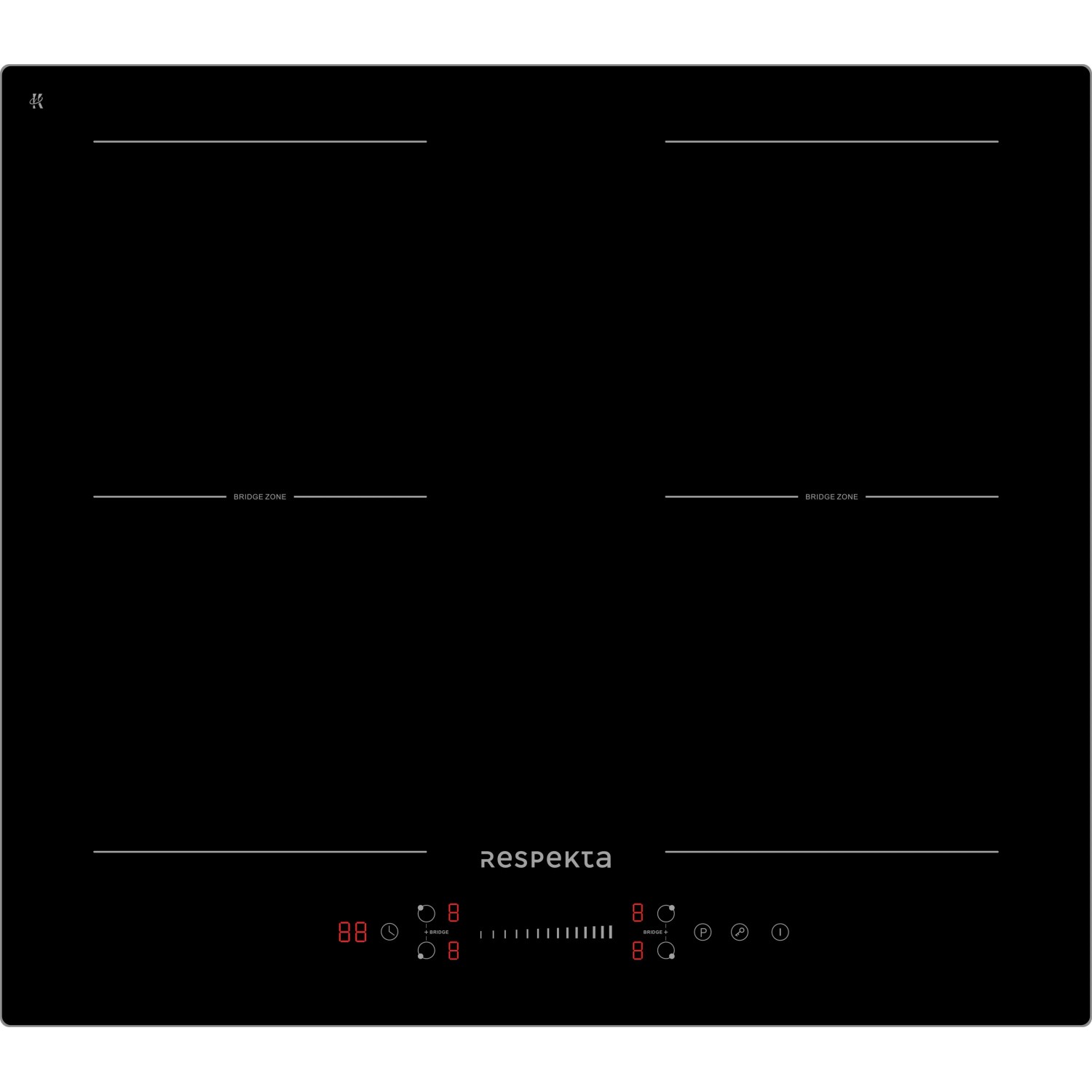 Respekta-Induktionskochfeld KM6601IB-28 Schwarz 59 cm