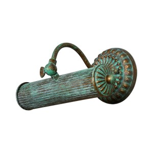 Lindby Wandleuchte Wandlampe Innen Beno 9639095 Retro Vintage Antik in Bronze aus Metall 1-flammig E14 Wohnzimmerleuchte