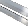 Kovalex Alu-Wandabschlussleiste mit Befestigungsprofil für Terrassendielen.