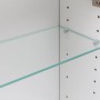 Innenansicht Held Möbel 3D-Spiegelschrank Padua 60 cm Weiß mit Glasböden.