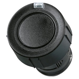Schwarzer EcoStar Handsender RSZ 1 für Garagentorantriebe, passend für Zigarettenanzünder.