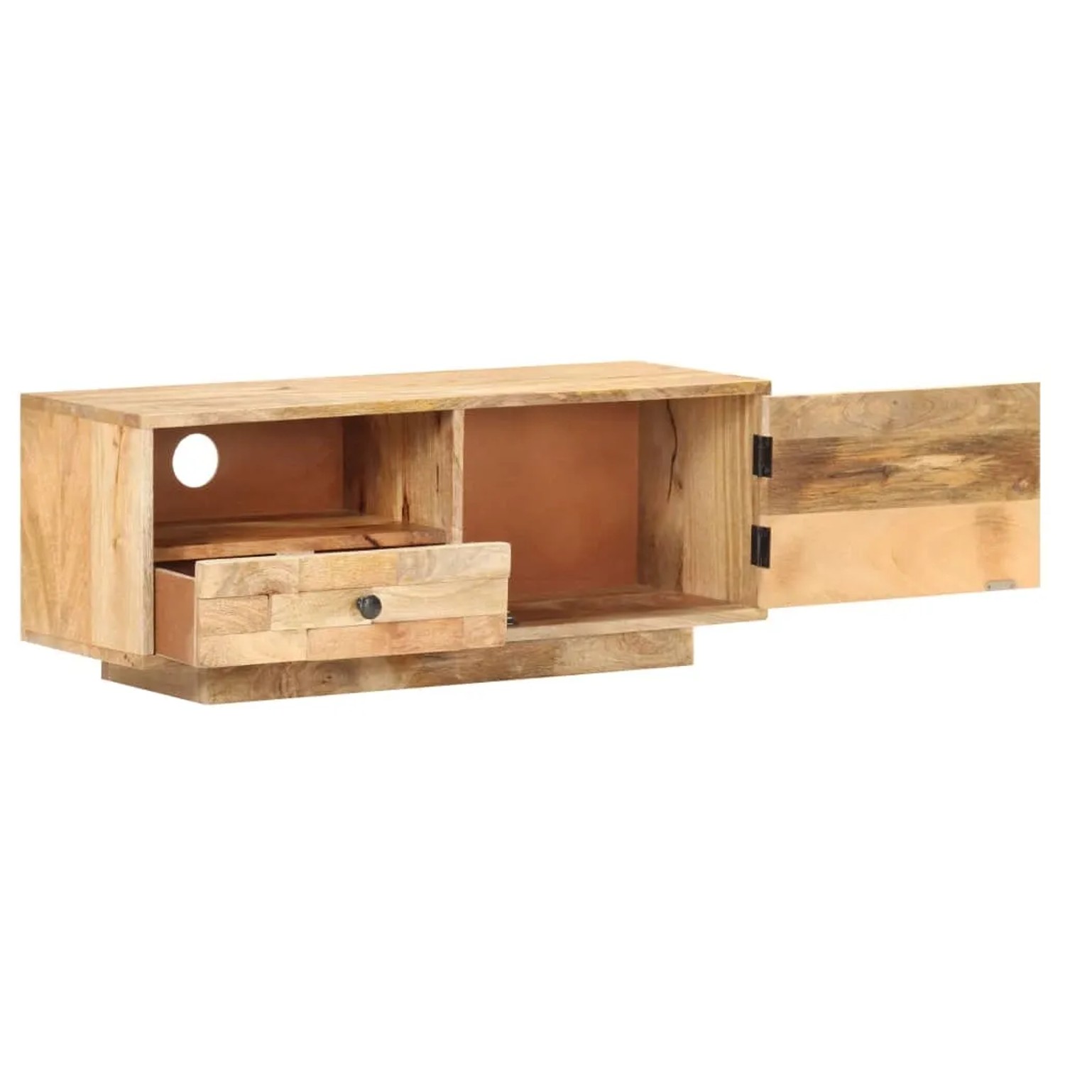 vidaXL TV-Schrank 90x30x35 cm Mango Massivholz